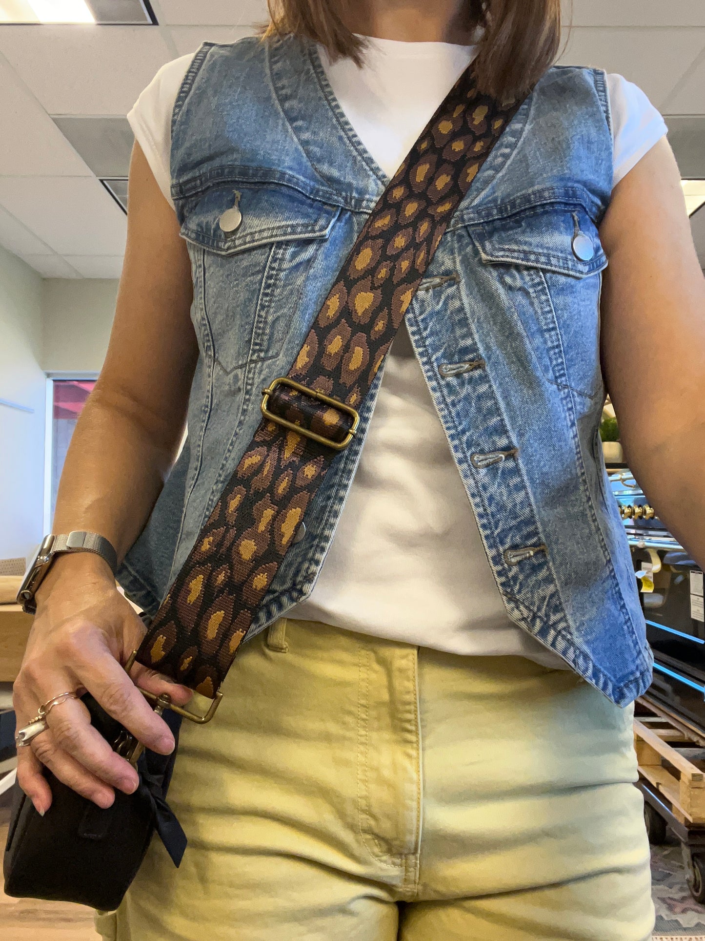 Brown & Black Leopard Strap