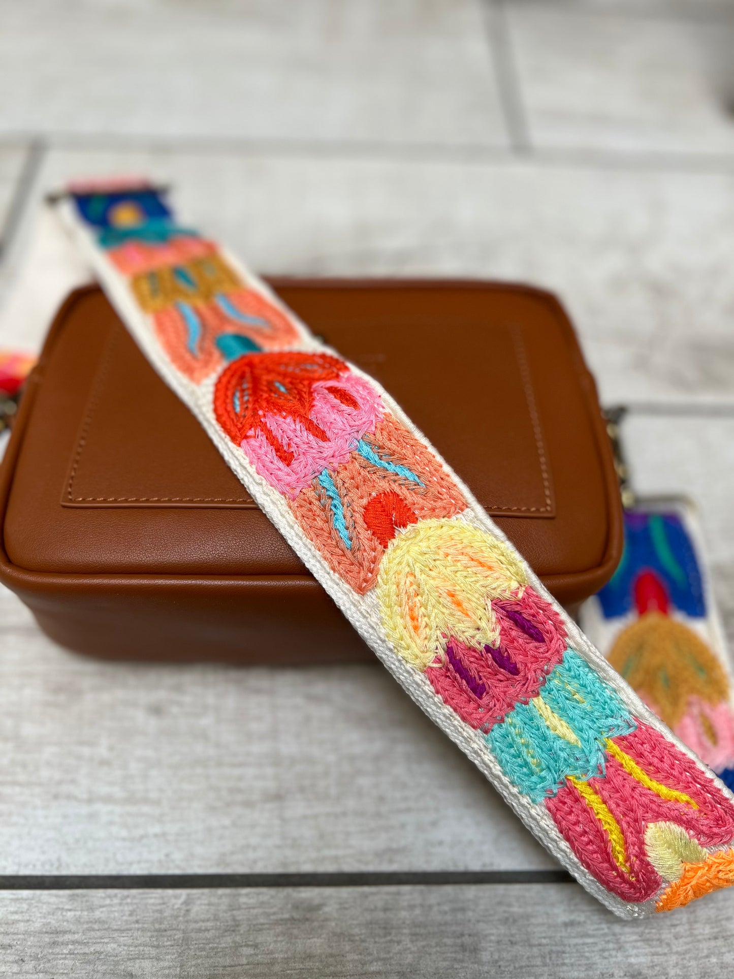 Bright Spring Flowers Bag Strap