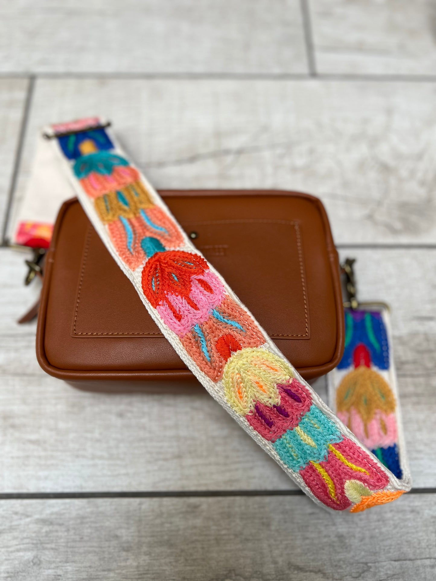 Bright Spring Flowers Bag Strap