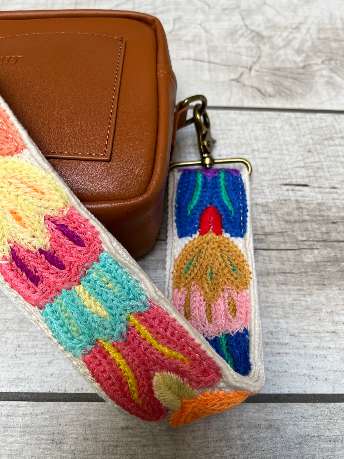 Bright Spring Flowers Bag Strap